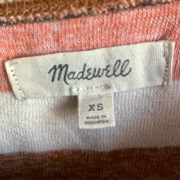 Madewell Multicolor Striped Textured Short Sleeve Shirt - Picture 6 of 6